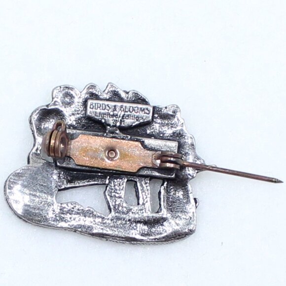 Birds and Blooms Limited Edition 2001 Wheelbarrow Garden Flowers Brooch or Pin - Picture 8 of 13